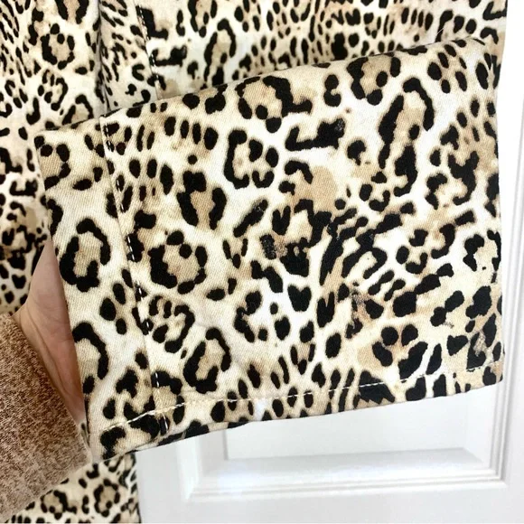 Chico’s So Slimming Girlfriend Slim Leg Ankle Jeans, Cheetah Print, Sz 3 (16) - Picture 12 of 13